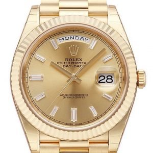 Rolex Day-Date 40 228238-0005 Kello Samppanja / 18k Keltakultaa