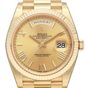 Rolex Day-Date 40 228238-0006 Kello Samppanja / 18k Keltakultaa