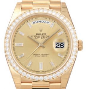 Rolex Day-Date 40 228348rbr-0002 Kello Samppanja / 18k