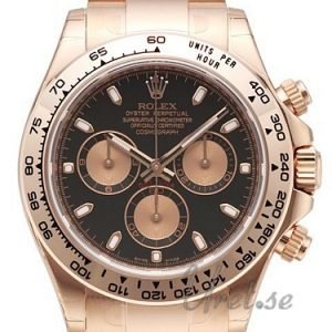 Rolex Daytona 116505-0002 Kello Musta / 18k Punakultaa