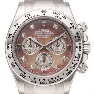 Rolex Daytona 116509-0044 Kello Ruskea / 18k Valkokultaa