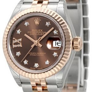 Rolex Lady-Datejust 28 279171-0003 Kello Ruskea / 18k