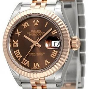 Rolex Lady-Datejust 28 279171-0009 Kello Ruskea / 18k