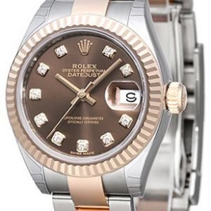 Rolex Lady-Datejust 28 279171-0012 Kello Ruskea / 18k