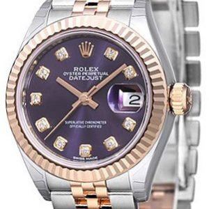 Rolex Lady-Datejust 28 279171-0015 Kello Violetti / 18k