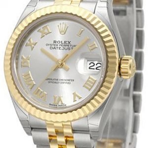 Rolex Lady-Datejust 28 279173-0005 Kello Hopea / 18k