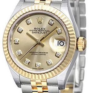 Rolex Lady-Datejust 28 279173-0011 Kello Kullattu / 18k