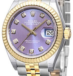 Rolex Lady-Datejust 28 279173-0017 Kello Violetti / 18k