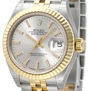 Rolex Lady-Datejust 28 279173-0019 Kello Hopea / 18k