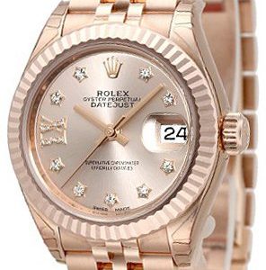 Rolex Lady-Datejust 28 279175-0006 Kello Punakultaa / 18k