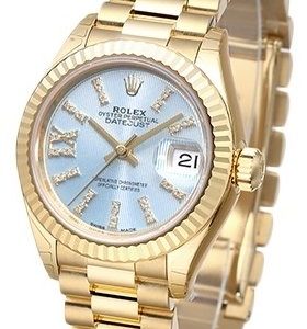 Rolex Lady-Datejust 28 279178-0009 Kello Sininen / 18k