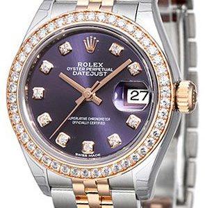 Rolex Lady-Datejust 28 279381rbr-0015 Kello Violetti / 18k