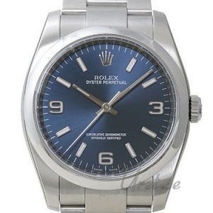 Rolex Oyster Perpetual 116000-0002 Kello Sininen / Teräs