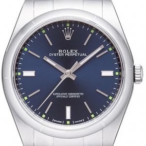 Rolex Oyster Perpetual 39 114300-0003 Kello Sininen / Teräs