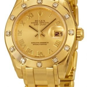 Rolex Pearlmaster 29 80318-0060 Kello Samppanja / 18k