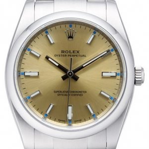 Rolex Perpetual 34 114200-0022 Kello Samppanja / Teräs