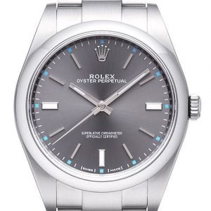 Rolex Perpetual 39 114300-0001 Kello Harmaa / Teräs