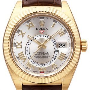 Rolex Perpetual 42 326138-0003 Kello Hopea / Nahka