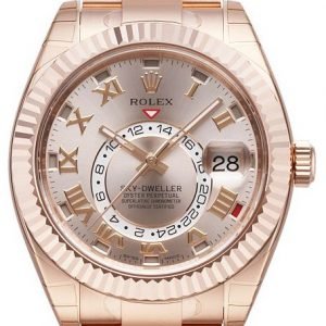 Rolex Perpetual 42 326935-0004 Kello Punakultaa / 18k