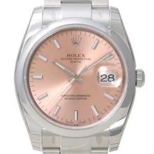 Rolex Perpetual Date 115200-0005 Kello Pinkki / Teräs