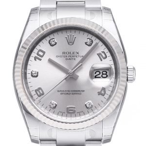 Rolex Perpetual Date 115234-0012 Kello Hopea / Teräs