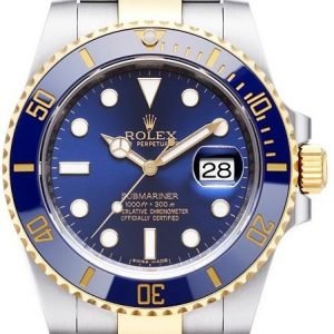 Rolex Submariner 116613lb-0005 Kello Sininen / 18k Keltakultaa