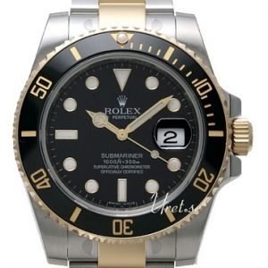 Rolex Submariner 116613ln-0001 Kello Musta / Teräs