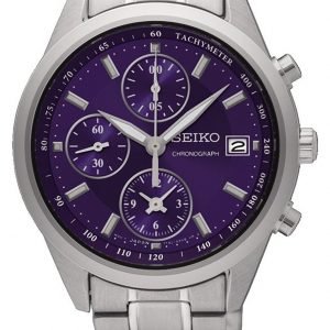 Seiko Chronograph Sndv53p1 Kello Violetti / Teräs