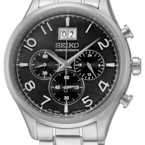 Seiko Chronograph Spc153p1 Kello Musta / Teräs