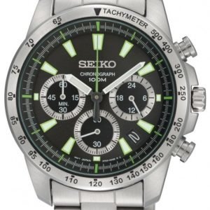 Seiko Chronograph Ssb027p1 Kello Musta / Teräs