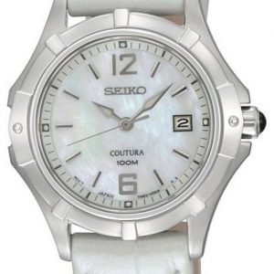 Seiko Coutura Sxde07p2 Kello Valkoinen / Nahka