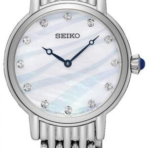 Seiko Dress Ladies Sfq807p1 Kello Hopea / Teräs