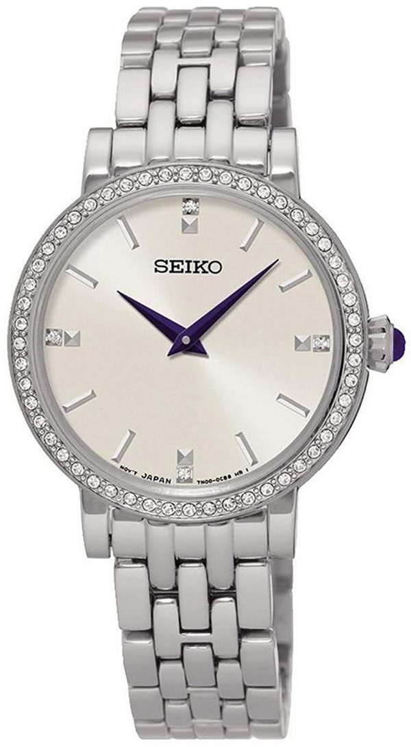 Seiko Dress Ladies Sfq811p1 Kello Hopea / Teräs