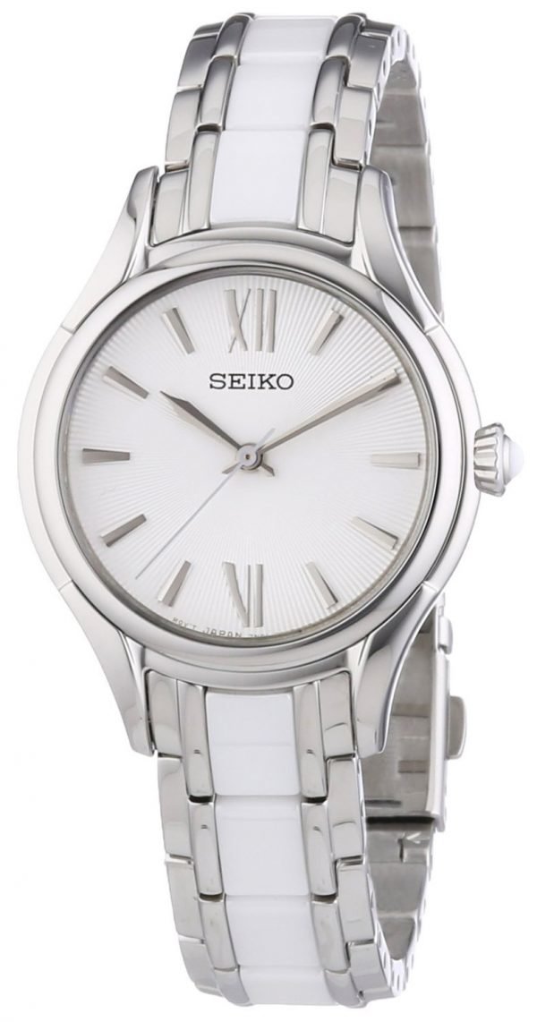 Seiko Dress Ladies Srz395p1 Kello Hopea / Teräs