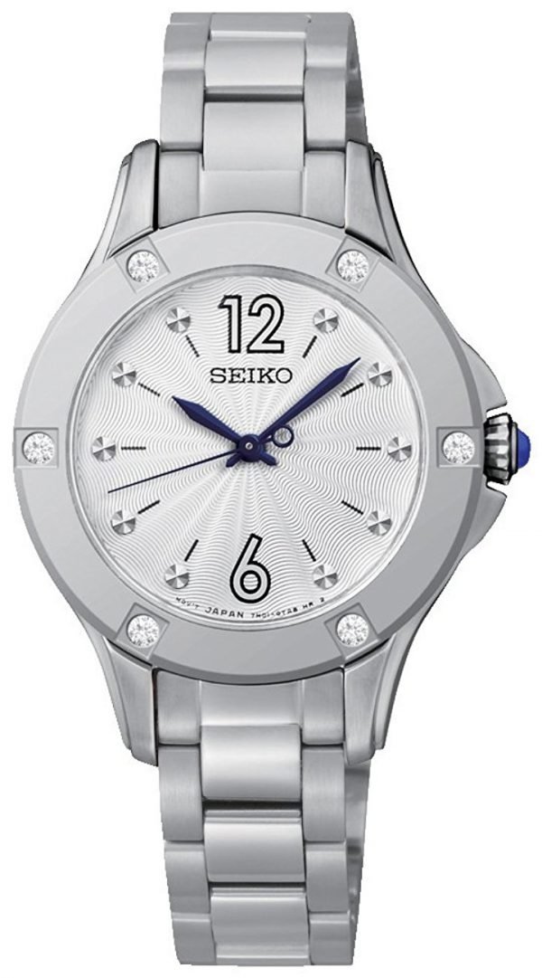 Seiko Dress Ladies Srz421p1 Kello Hopea / Teräs