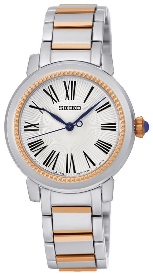 Seiko Dress Ladies Srz448p1 Kello Hopea / Punakultasävyinen