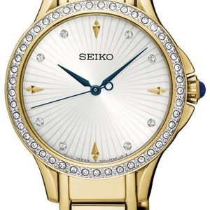 Seiko Dress Ladies Srz488p1 Kello Hopea / Kullansävytetty