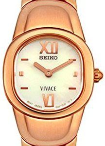 Seiko Dress Ladies Suj694 Kello Valkoinen / Punakultasävyinen