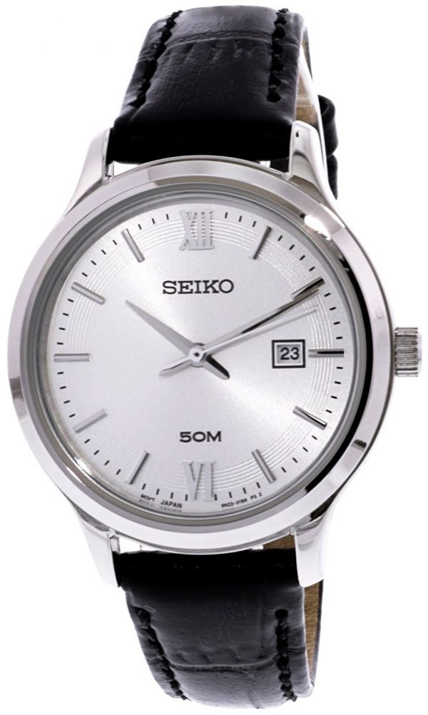 Seiko Dress Ladies Sur703p1 Kello Hopea / Nahka