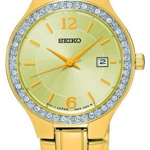 Seiko Dress Ladies Sur782p1 Kello Samppanja / Kullansävytetty