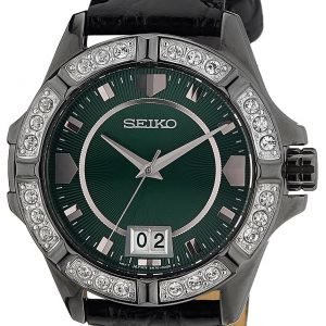 Seiko Dress Ladies Sur805p1 Kello Vihreä / Nahka