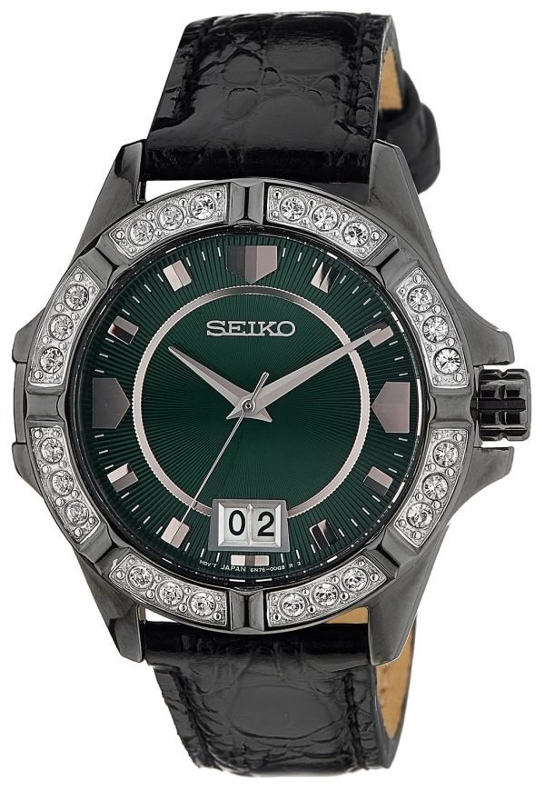 Seiko Dress Ladies Sur805p1 Kello Vihreä / Nahka