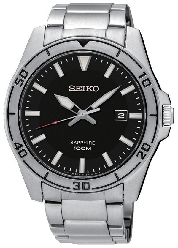 Seiko Dress Sgeh63p1 Kello Musta / Teräs