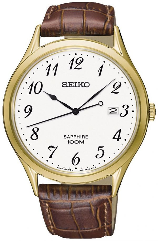 Seiko Dress Sgeh78p1 Kello Valkoinen / Nahka