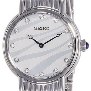 Seiko Dress Snaf69p1 Kello Valkoinen / Teräs