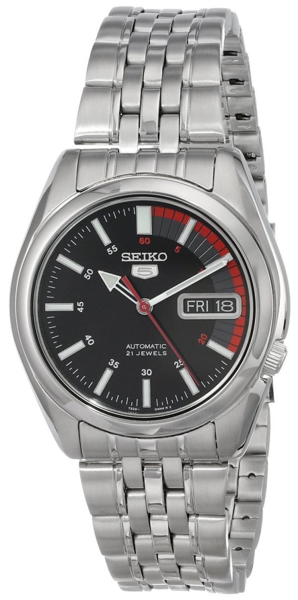 Seiko Dress Snk375k1 Kello Musta / Teräs