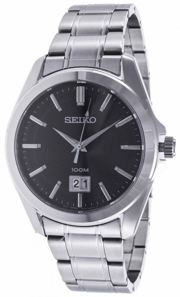 Seiko Dress Sur009p1 Kello Musta / Teräs