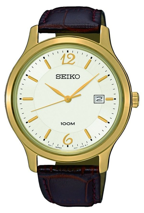 Seiko Dress Sur150p1 Kello Valkoinen / Nahka