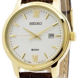 Seiko Dress Sur742p1 Kello Valkoinen / Nahka