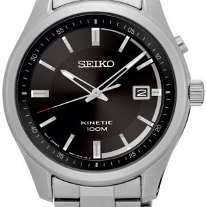 Seiko Kinetic Ska719p1 Kello Musta / Teräs